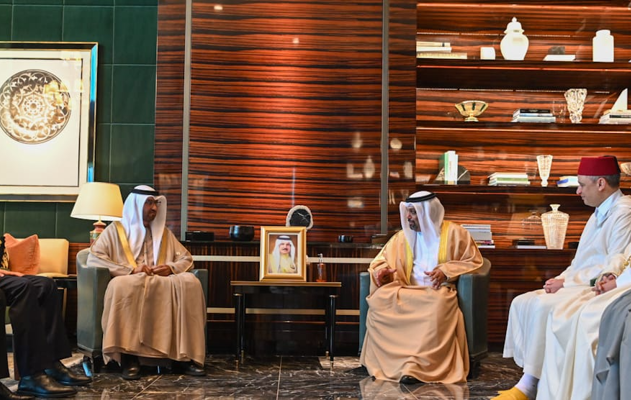 وزير المالية والاقتصاد الوطني يلتقي أصحاب المعالي والسعادة الوزراء المشاركين في اجتماعات اللجنة العليا للشراكة الصناعية التكاملية لتنمية اقتصادية مستدامة