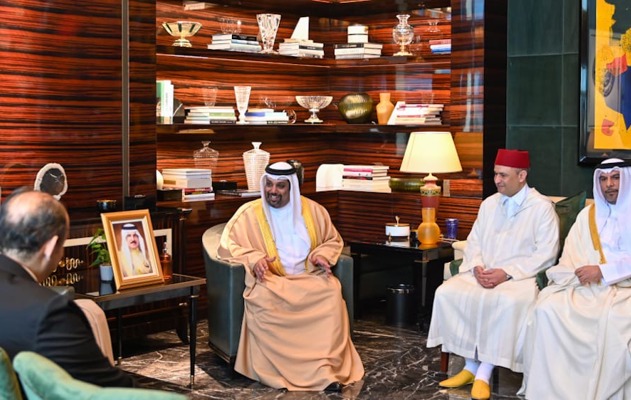 معالي وزير المالية والاقتصاد الوطني يلتقي أصحاب المعالي والسعادة الوزراء المشاركين في اجتماعات اللجنة العليا للشراكة الصناعية التكاملية لتنمية اقتصادية مستدامة