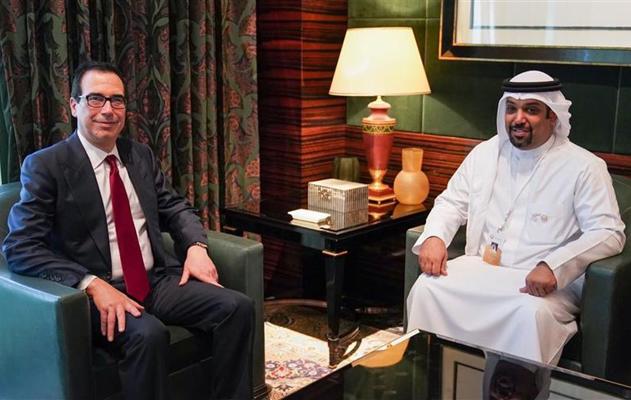 معالي وزير المالية والاقتصاد الوطني يلتقي وزير الخزانة الأمريكي