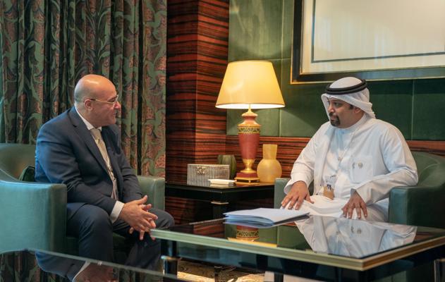 معالي وزير المالية والاقتصاد الوطني يلتقي أمين عام وزارة المالية في المملكة الأردنية الهاشمية الشقيقة