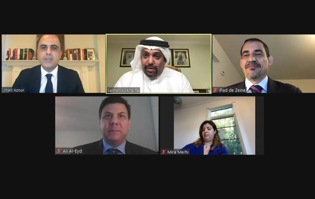 معالي وزير المالية والاقتصاد الوطني يجتمع مع مدير إدارة الشرق الأوسط وآسيا الوسطى بصندوق النقد الدولي