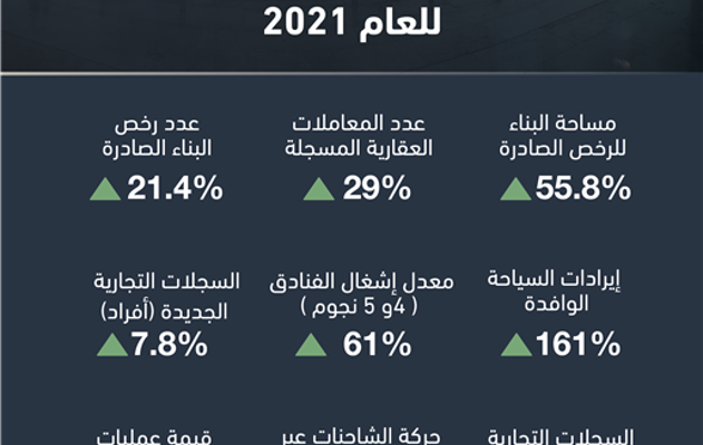 وزارة المالية والاقتصاد الوطني تعلن عن ملخص أداء عدد من المؤشرات الاقتصادية للعام 2021