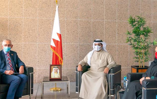 معالي وزير المالية والاقتصاد الوطني يستقبل سفير مملكة الدنمارك لدى مملكة البحرين