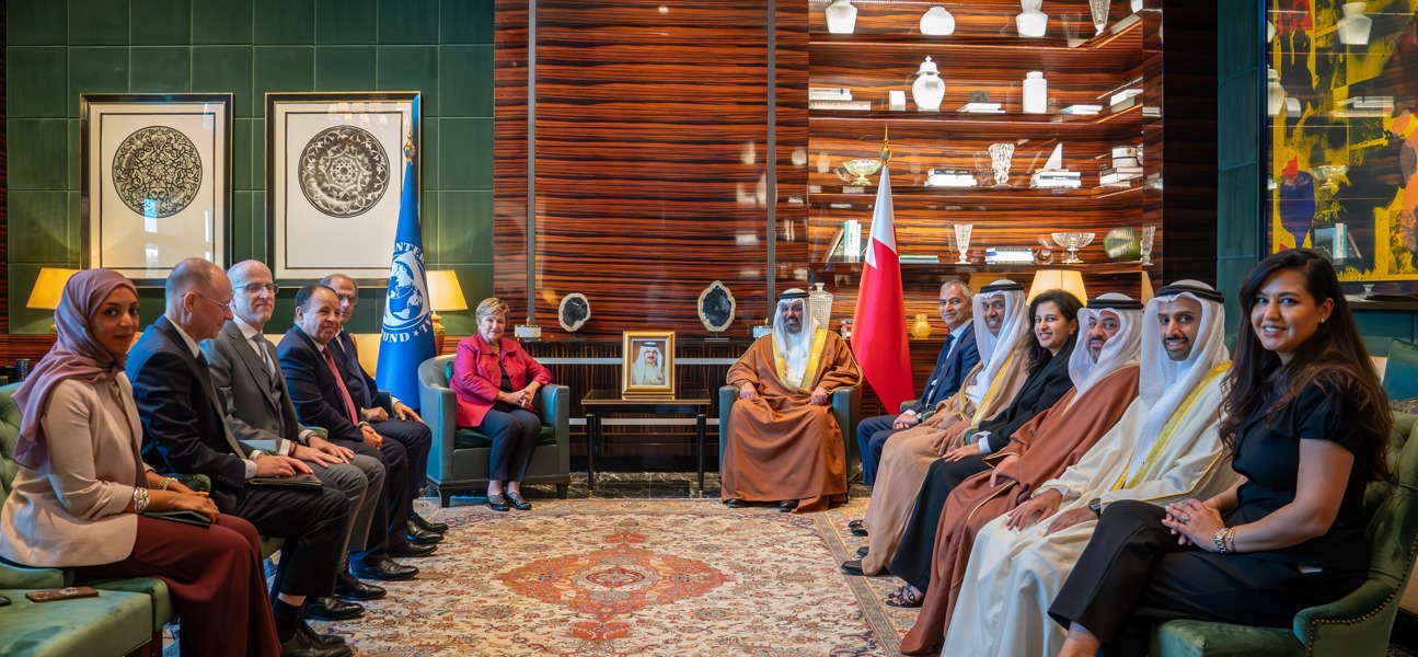 معالي وزير المالية والاقتصاد الوطني يستقبل المدير العام لصندوق النقد الدولي