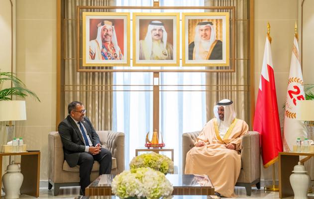 معالي وزير المالية والاقتصاد الوطني يستقبل وزير الشؤون الخارجية بجمهورية المالديف