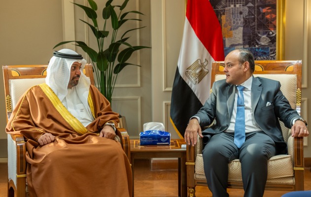 معالي وزير المالية والاقتصاد الوطني يلتقي وزير التجارة والصناعة بجمهورية مصر العربية الشقيقة