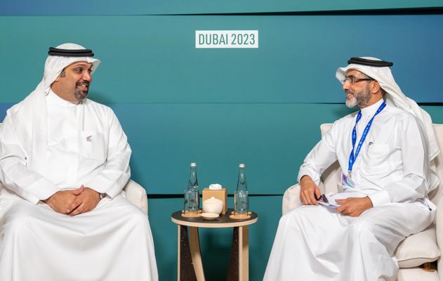 في إطار مشاركة معاليه في مؤتمر المناخ (COP28) .. معالي وزير المالية والاقتصاد الوطني يلتقي المدير العام رئيس مجلس إدارة صندوق النقد العربي