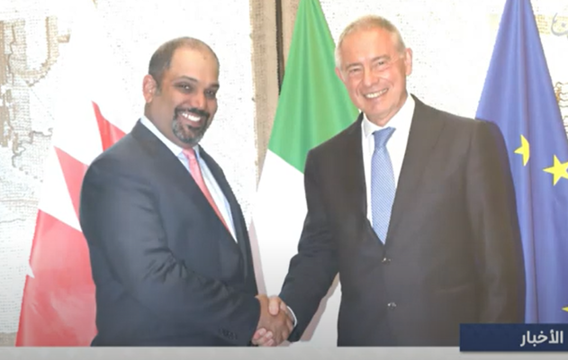 معالي وزير المالية والاقتصاد الوطني يلتقي وزير الشركات وصنع في إيطاليا