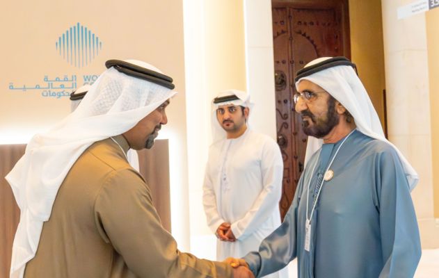 في إطار منتدى المالية العامة في الدول العربية .. صاحب السمو الشيخ محمد بن راشد آل مكتوم يستقبل اصحاب المعالي والسعادة وزراء المالية العرب