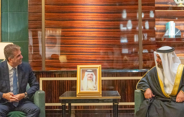 وزير المالية والاقتصاد الوطني يلتقي وزير خارجية دولة إسرائيل