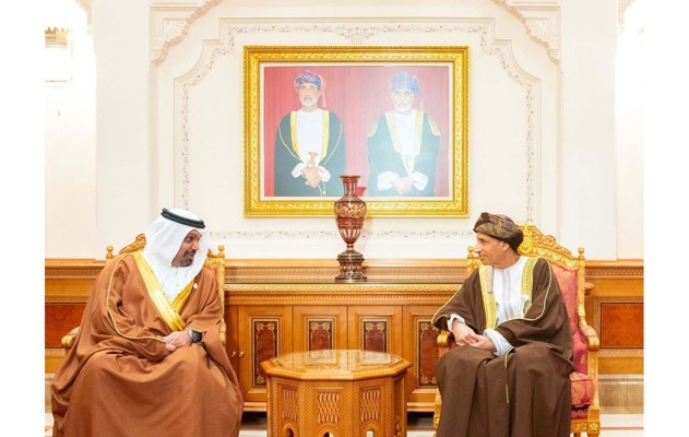 صاحب السمو نائب رئيس الوزراء لشؤون مجلس الوزراء بسلطنة عمان يستقبل معالي وزير المالية والاقتصاد الوطني