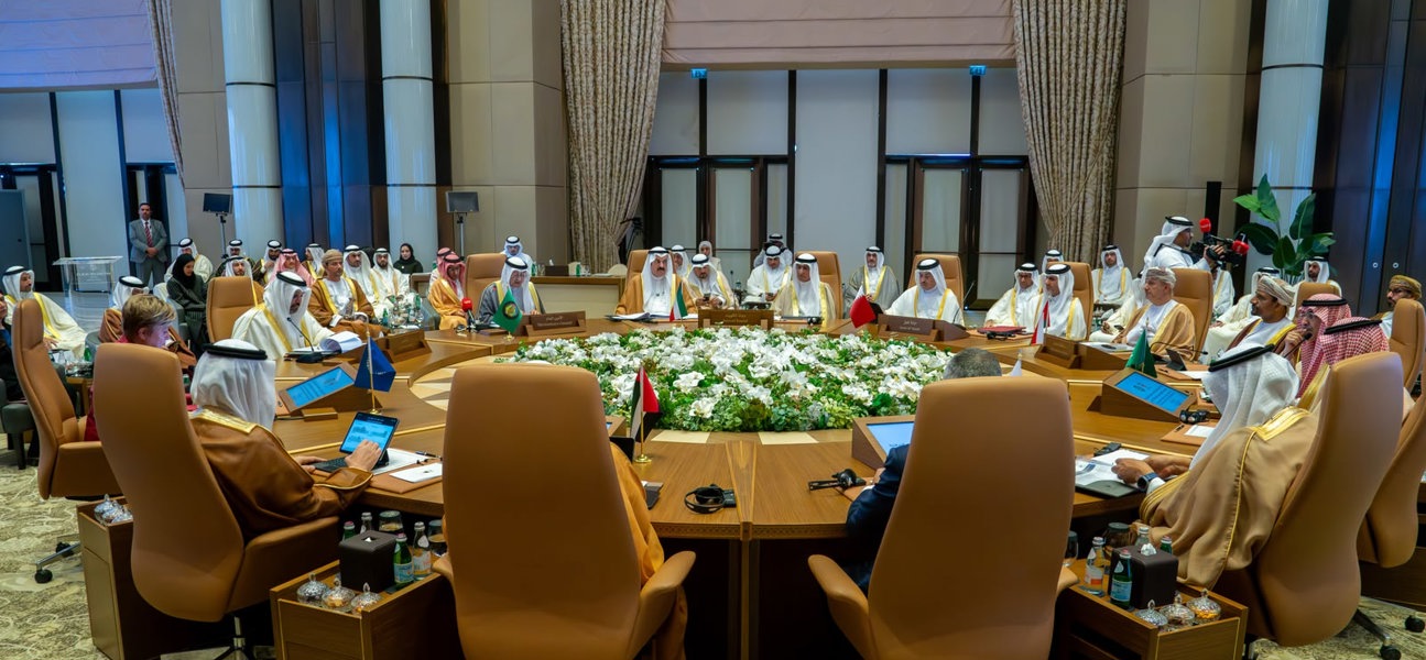 لدى ترؤس معاليه الاجتماع المشترك بين أصحاب المعالي وزراء المالية بدول مجلس التعاون لدول الخليج العربية ومحافظي البنوك المركزية مع المدير العام لصندوق النقد الدولي