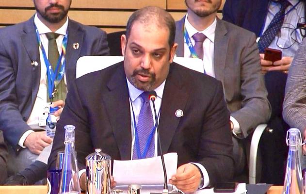 معالي وزير المالية والاقتصاد الوطني: ضرورة تضافر الجهود الدولية لتحقيق السلام والاستقرار والازدهار في المنطقة والعالم