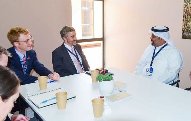 في إطار مشاركة معاليه في اجتماعات صندوق النقد الدولي والبنك الدولي في المغرب .. معالي وزير المالية والاقتصاد الوطني يلتقي مساعد وزير الخارجية للشؤون الاقتصادية والتجارية بالولايات المتحدة الأمريكية