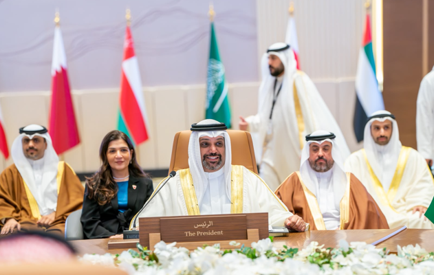 لدى ترؤس معاليه الاجتماع المشترك بين أصحاب المعالي وزراء المالية بدول مجلس التعاون لدول الخليج العربية ومحافظي البنوك المركزية مع المدير العام لصندوق النقد الدولي