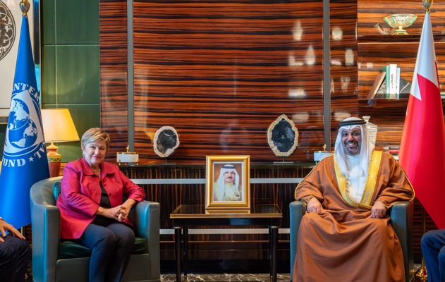 معالي وزير المالية والاقتصاد الوطني يستقبل المدير العام لصندوق النقد الدولي