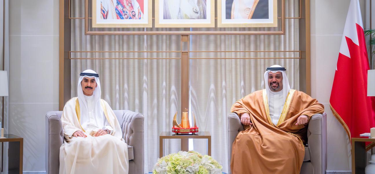 معالي وزير المالية والاقتصاد الوطني يستقبل سفير دولة الكويت لدى مملكة البحرين بمناسبة انتهاء فترة عمله كسفير لبلاده لدى المملكة