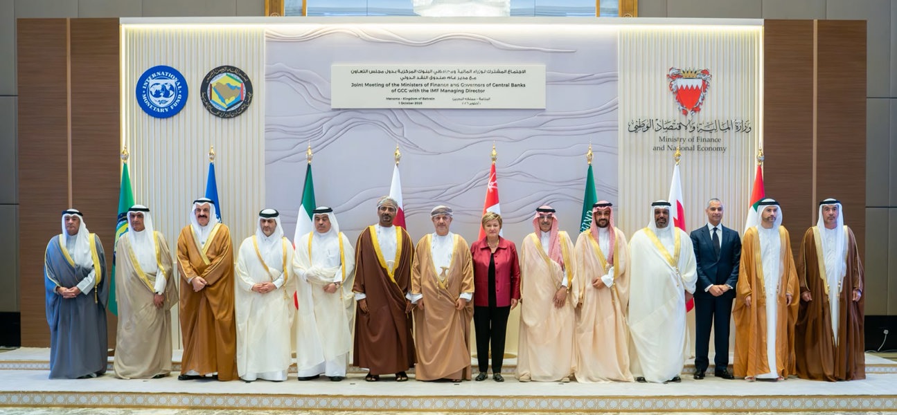 لدى ترؤس معاليه الاجتماع المشترك بين أصحاب المعالي وزراء المالية بدول مجلس التعاون لدول الخليج العربية ومحافظي البنوك المركزية مع المدير العام لصندوق النقد الدولي