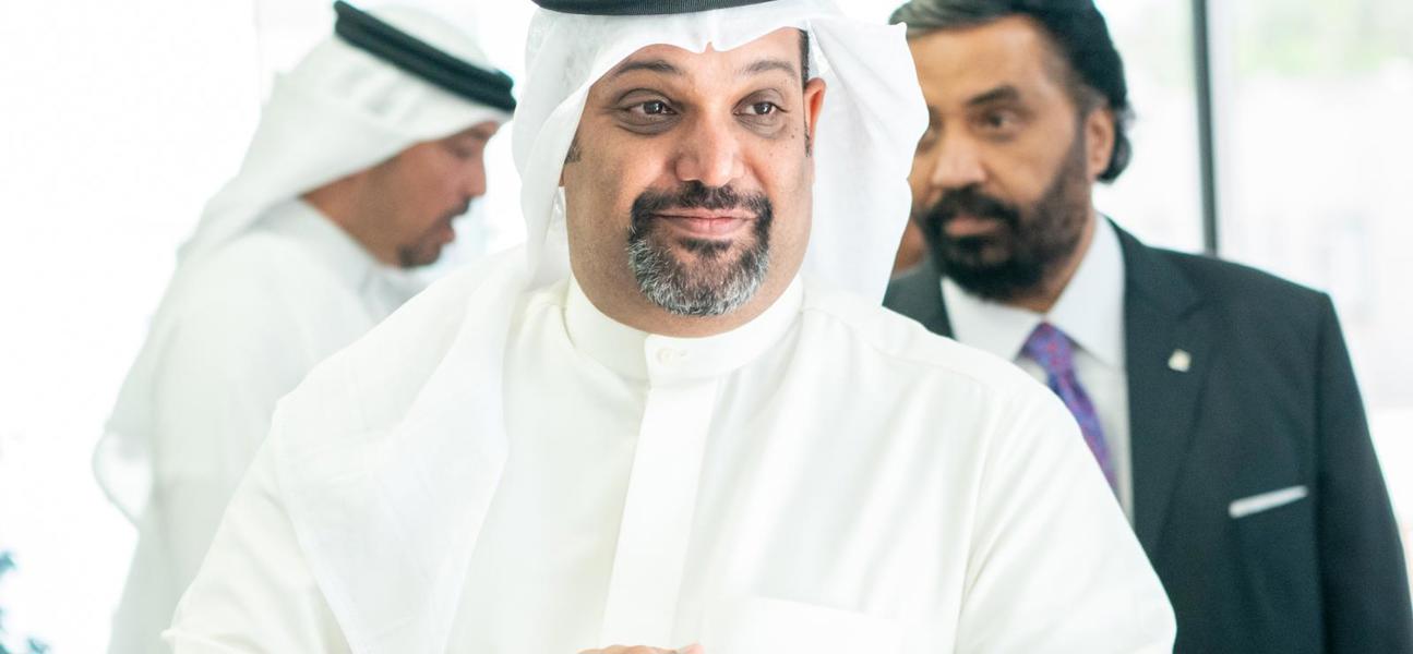 لدى افتتاح معاليه مشروع توسعة منشآت 