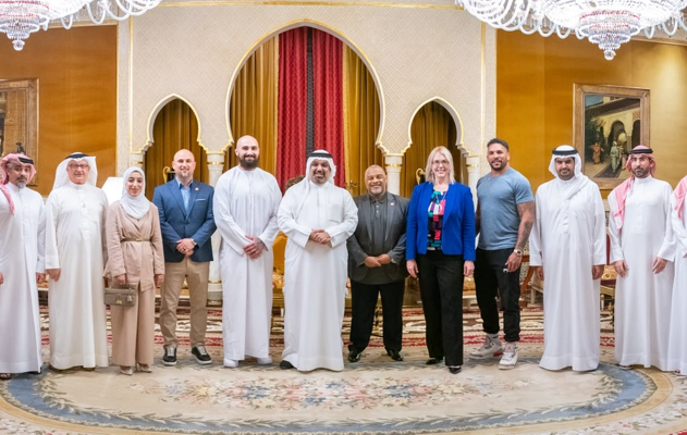 معالي وزير المالية والاقتصاد الوطني يحضر حفل استقبال السفارة الأمريكية لمنظمة بطولة القتال النهائي (UFC) بمناسبة زيارتهم إلى المملكة