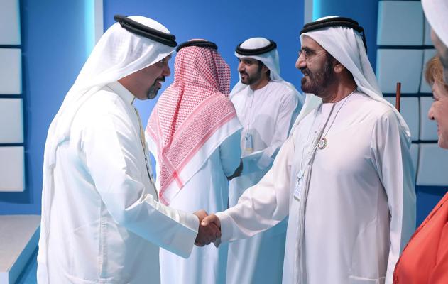 سمو الشيخ محمد بن راشد يستقبل وزراء المالية العرب المشاركين في منتدى المالية العامة